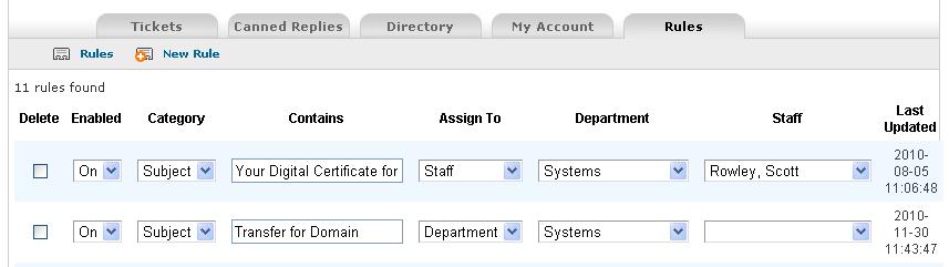 osTicket Auto-Assignment Rules