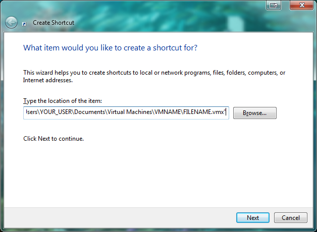 New Shortcut